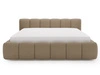 Polsterbett mit Bettkasten und Lattenrost 120x200 Cloud Low Bouclé-Stoff Braun