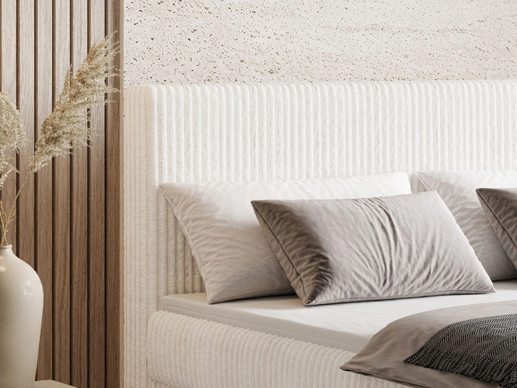 Boxspringbett mit Bettkasten 160X200 Brisa Creme