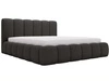 Polsterbett mit Bettkasten und Lattenrost 120x200 Cloud Bouclé-Stoff Schwarz