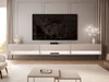 Hänge TV-Schrank 270 cm für Wohnzimmer mit LED-Beleuchtung Aurelie Kaschmir matt