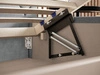 Polsterbett mit Bettkasten und Lattenrost 120x200 Taranto Beige