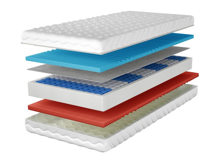 Taschenfederkernmatratze mit profiliertem Schaum Evion 180x200