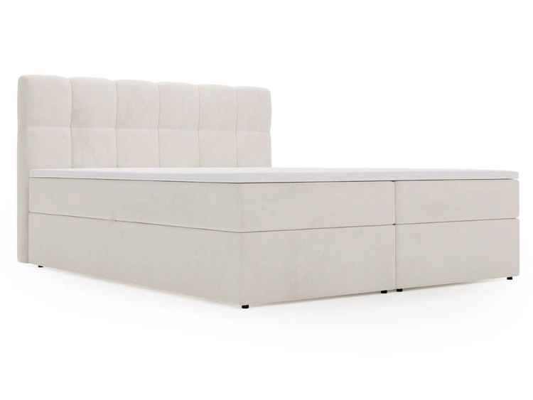 Boxspringbett mit Bettkasten 200x200 Maison Beige