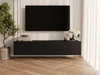 TV-Lowboard mit Türen 150 cm Kioto Schwarz matt