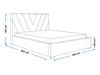 Polsterbett mit Bettkasten und Lattenrost 140x200 Tivoli Beige