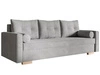 Schlafsofa mit Bettfunktion und Bettkasten Pori Grau