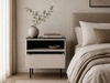 Nachtschrank mit Schublade und Led Auroé Kaschmir