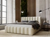 Polsterbett mit Bettkasten und Lattenrost 120x200 Neos Beige