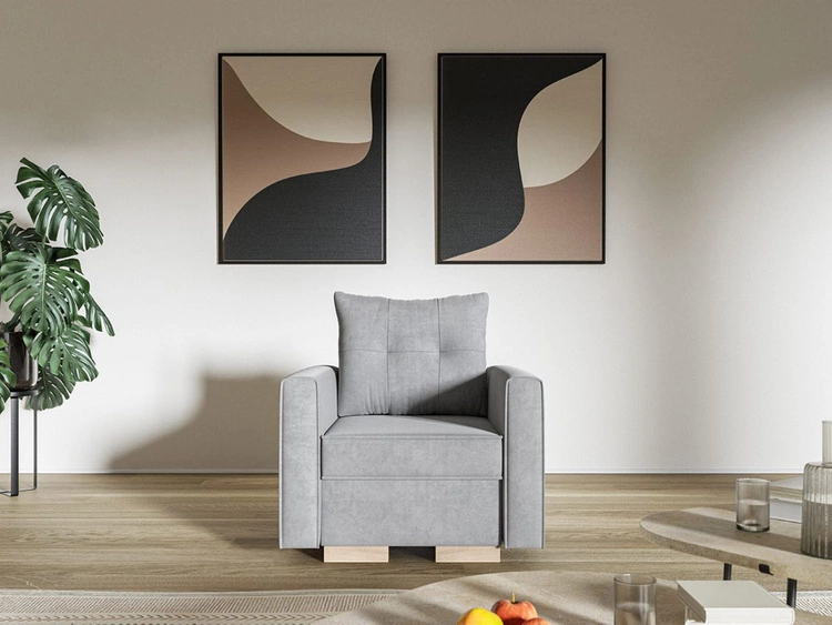 Sessel Pori Grau