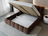 Polsterbett mit Bettkasten und Lattenrost 180x200 Modo Braun
