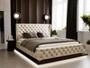Polsterbett mit Bettkasten und Lattenrost 160x200 Kingston Beige