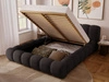 Polsterbett mit Bettkasten und Lattenrost 160x200 Doria Schwarz