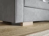 Schlafsofa mit Bettfunktion und Bettkasten Pori Grau