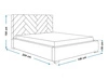 Polsterbett mit Bettkasten und Lattenrost 120x200 Toreto Beige