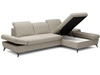 Ecksofa L-Form Rechts mit Schlaffunktion und Bettkasten Hannover Hellbraun