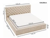 Polsterbett mit Bettkasten und Lattenrost 120x200 Apollo Blau