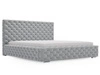 Polsterbett mit Bettkasten und Lattenrost 140x200 Astra Hellgrau