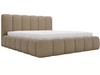 Polsterbett mit Bettkasten und Lattenrost 180x200 Cloud Bouclé-Stoff Braun