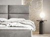 Boxspringbett mit Bettkasten 140x200 Hera Dunkelgrau