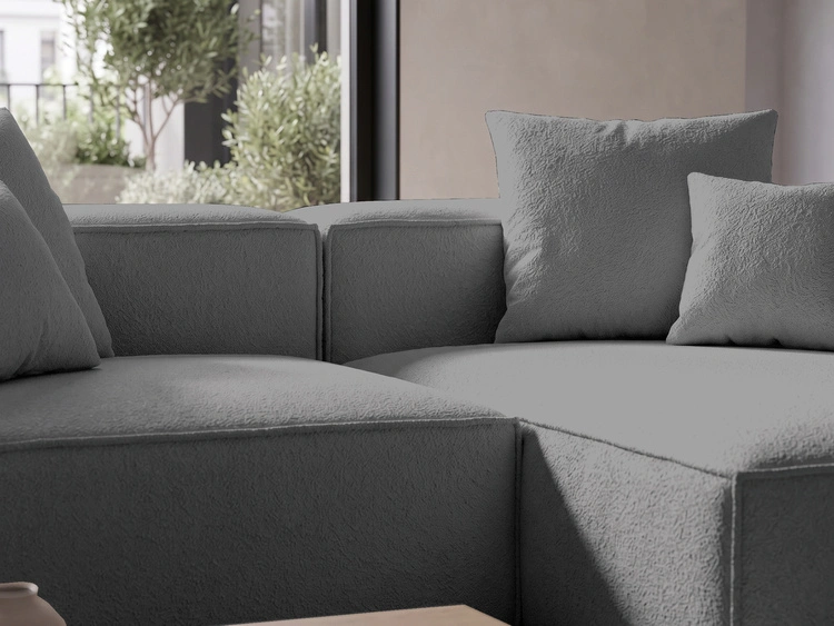Ecksofa L Rechts Vellaro Dunkelgrau