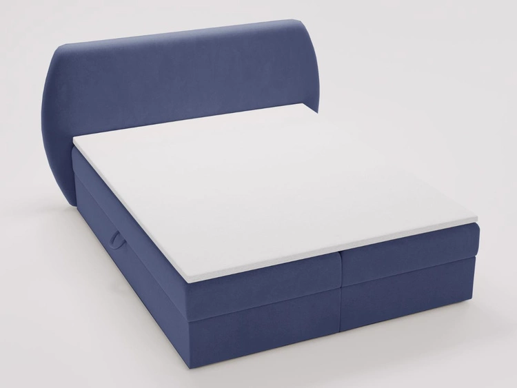 Boxspringbett mit Bettkasten 180x200 Bogota Dunkelblau