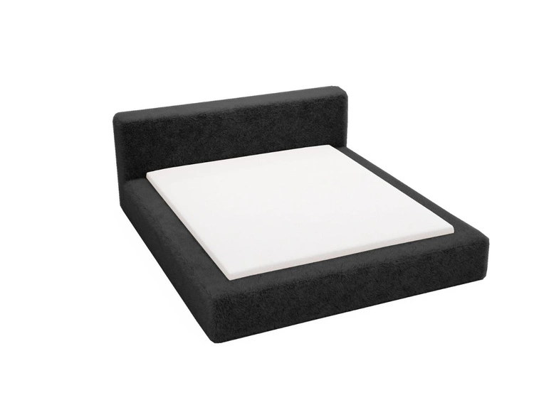 Polsterbett mit Bettkasten und Lattenrost 160x200 Enjoy Schwarz