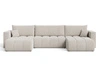 Wohnlandschaft mit Schlaffunktion und Bettkasten Neva Beige