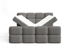Boxspringbett mit Bettkasten 160x200 Rivon Grau