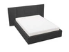 Polsterbett mit Bettkasten und Lattenrost 160x200 Lizbona Schwarz