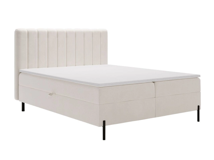 Boxspringbett mit Bettkasten 160x200 Primavera Creme