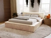 Polsterbett mit Bettkasten und Lattenrost 160x200 Lago Beige