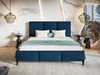 Polsterbett mit Lattenrost 160x200 Trio Dunkelblau