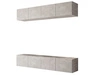 Hängende Wohnwand für das Wohnzimmer Nodoo Beton