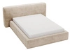 Polsterbett mit Bettkasten und Lattenrost 140x200 Monza Beige