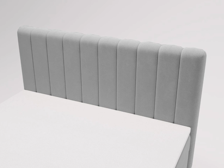Boxspringbett mit Bettkasten 180x200 Primavera Hellgrau