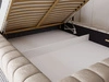 Polsterbett mit Bettkasten und Lattenrost 160x200 Italia Beige