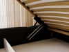 Polsterbett mit Bettkasten und Bettrost 180x200 Sweet Low Schwarz