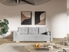 Schlafsofa mit Bettfunktion und Bettkasten Pori Grau