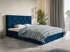 Polsterbett mit Bettkasten und Lattenrost 180x200 Salento Dunkelblau