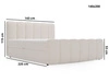 Boxspringbett mit Bettkasten 140x200 Bouclé-Stoff Cloud Braun