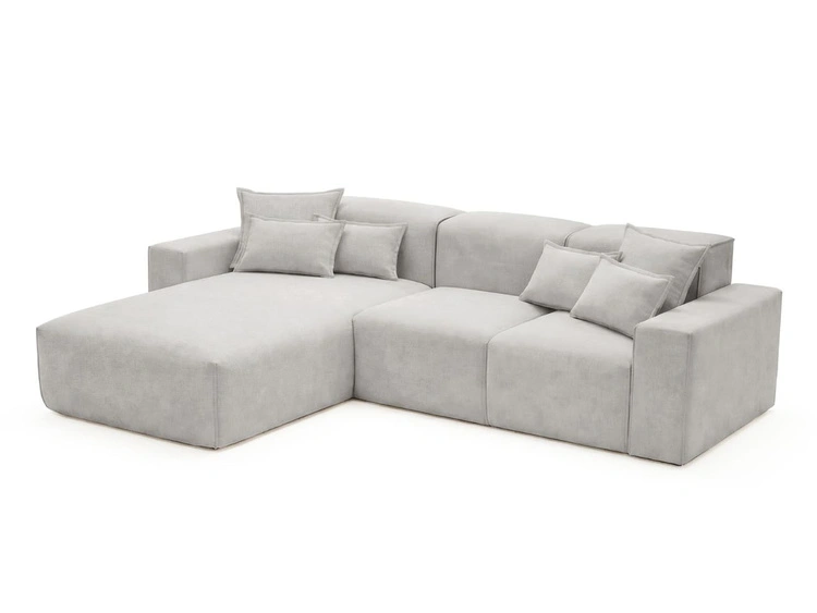 Ecksofa L-Form Links Moderne Ecksofa Leni Grau