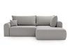 Ecksofa L-Form mit Schlaffunktion und Bettkasten Savana Bis Grau