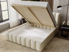 Polsterbett mit Bettkasten und Lattenrost 140x200 Neos Beige