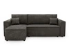 Modernes Ecksofa mit Schlaffunktion und Stauraum Prato L Dunkelgrau