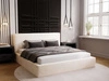 Polsterbett mit Bettkasten und Lattenrost 140x200 Monaco Creme
