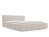 Polsterbett mit Bettkasten und Lattenrost 160x200 Orio Beige