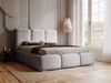 Polsterbett mit Bettkasten und Lattenrost 180x200 Bubble Grau
