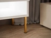 TV-Schrank für das Wohnzimmer 180 cm mit goldenen Metallbeinen und LED-Beleuchtung Aurelie Kaschmir Hochglanz