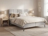Boxspringbett mit Bettkasten 140x200 Vendi grau
