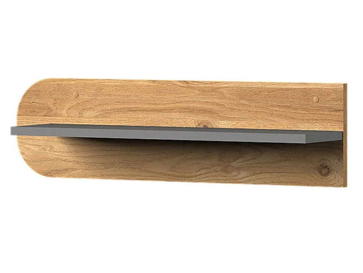 Wandregal 70 cm für ein Jugendzimmer Casa Nash Eiche, Grau